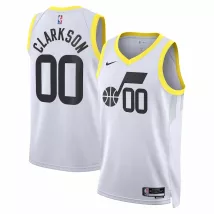 Men's Utah Jazz Jordan Clarkson #00 Nike White 2022/23 Swingman Jersey - Association Edition - thejerseys