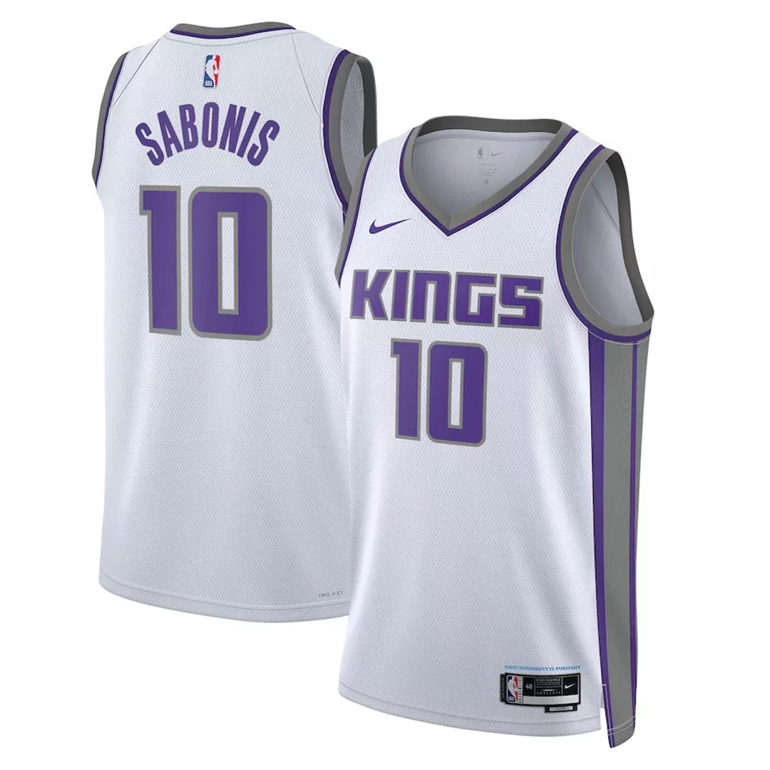 Men's Sacramento Kings Domantas Sabonis #10 White Swingman Jersey 2022/23 - Association Edition
