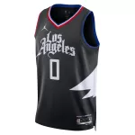 Men's Los Angeles Clippers Russell Westbrook #0 Black Swingman Jersey 2022/23 - Statement Edition - thejerseys