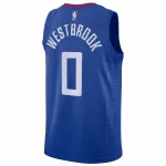 Men's Los Angeles Clippers Russell Westbrook #0 Royal Swingman Jersey 2022/23 - Icon Edition - thejerseys