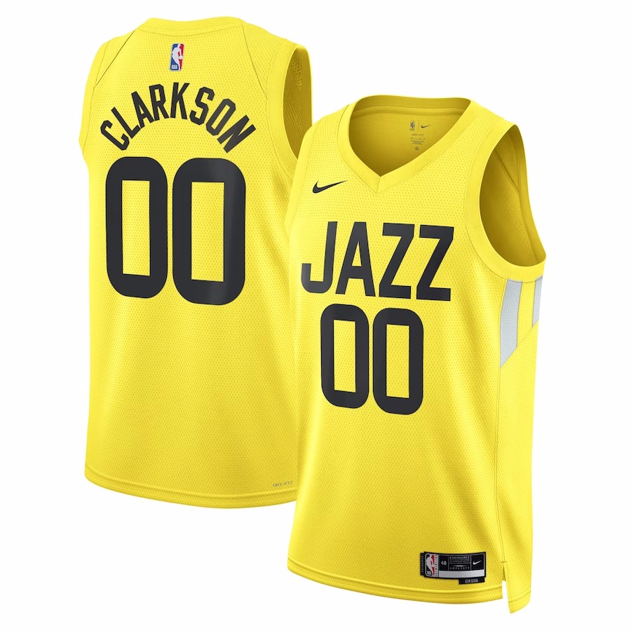 Men's Utah Jazz Jordan Clarkson #00 Jordan Brand Black 2022/23 Swingman  Jersey - Statement Edition
