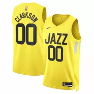 Men's Utah Jazz Jordan Clarkson #00 Nike Gold 2022/23 Swingman Jersey - Icon Edition - thejerseys