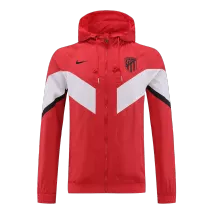 Atletico Madrid Red&White Hoodie Windbreaker Jacket 2022/23 For Adults - thejerseys