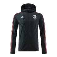 CR Flamengo Black Hoodie Windbreaker Jacket 2022/23 For Adults - thejerseys