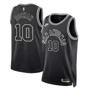 Men's San Antonio Spurs Jeremy Sochan #10 Nike Black 2022/23 Swingman Jersey - Classic Edition - thejerseys