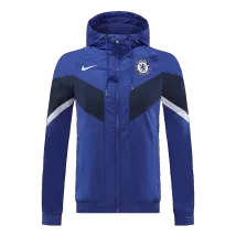 Chelsea Blue Hoodie Windbreaker Jacket 2022/23 For Adults - thejerseys