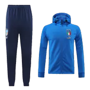 Italy Blue Hoodie Training Kit (Top+Pants) 2022/23 For Adults - thejerseys