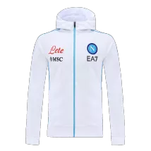 Napoli White Hoodie Jacket 2022/23 For Adults - thejerseys