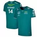 Men's Aston Martin Aramco Cognizant F1 Racing Team Fernando Alonso Driver T-Shirt 2023 - thejerseys