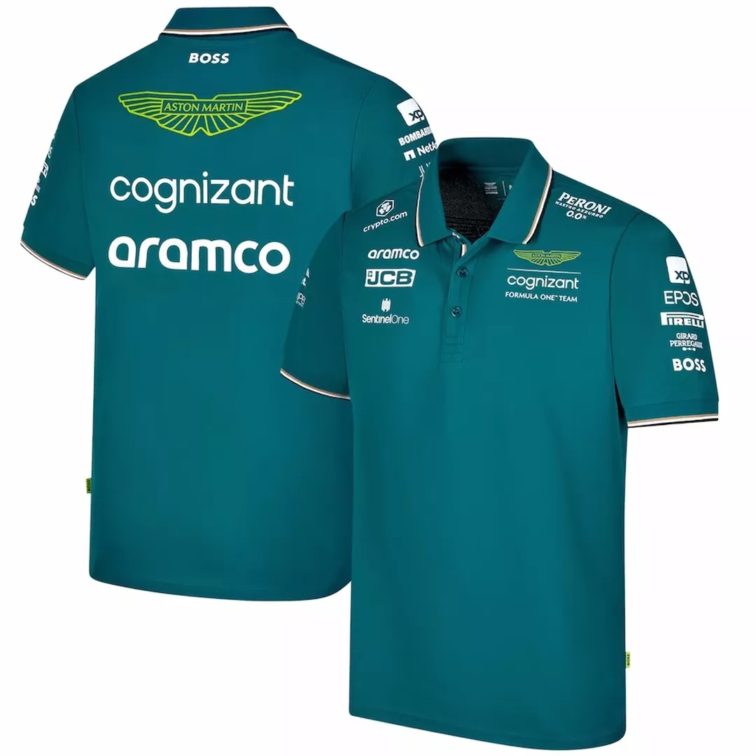 Men's Aston Martin Aramco Cognizant F1 Racing Team Polo 2023
