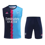 Arsenal Black&Blue Sleeveless Training Kit 2023/24 For Adults - thejerseys