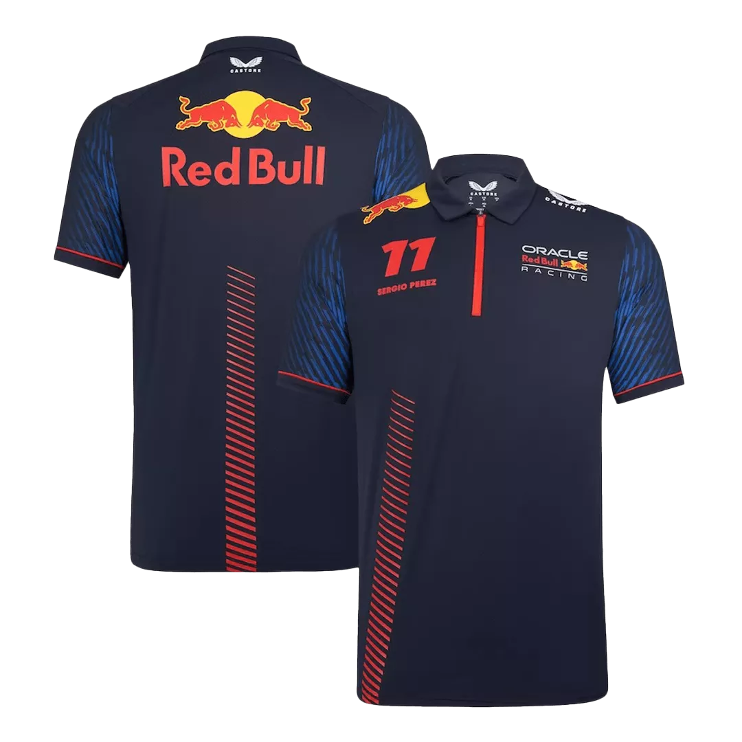 Oracle Red Bull F1 Racing Team Sergio Perez #11 Black Polo Shirt 2023