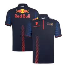 Oracle Red Bull F1 Racing Team Max Verstappen #1 Black Polo Shirt 2023 - thejerseys