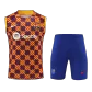 Barcelona Orange Sleeveless Training Kit 2023/24 For Adults - thejerseys