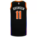 Men's New York Knicks Jalen Brunson #11 Black Swingman Jersey 22/23 - City Edition - thejerseys