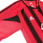 AC Milan Home Retro Long Sleeve Soccer Jersey 2004/05 - thejerseys