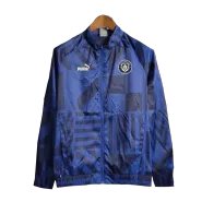 Manchester City Blue Windbreaker Jacket 2023/24 For Adults - thejerseys
