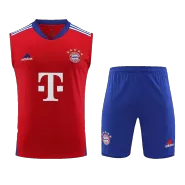 Bayern Munich Red Sleeveless Training Kit 2023/24 For Adults - thejerseys