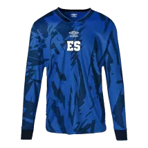 Men's El Salvador Home Long Sleeve Soccer Jersey 2023/24 - thejerseys