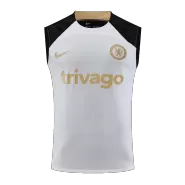 Chelsea Pre-Match White Sleeveless Top 2023/24 - thejerseys