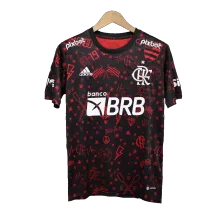 Men's CR Flamengo Pre-Match Soccer Jersey 2022/23 - Fans Version - thejerseys