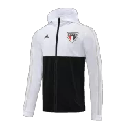 Sao Paulo FC White&Black Hoodie Windbreaker Jacket 2023/24 For Adults - thejerseys