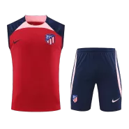 Atletico Madrid Red Sleeveless Training Kit 2023/24 For Adults - thejerseys