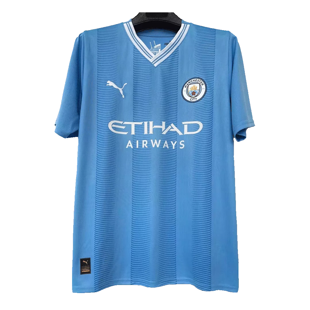Men's Manchester City Home Soccer Jersey 2023/24 - Fans Version - thejerseys