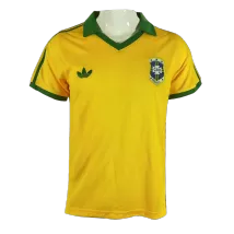 Brazil Home Retro Soccer Jersey 1977 - thejerseys