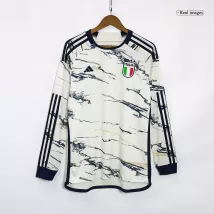 Men's Italy Away Long Sleeve Soccer Jersey 2023/24 - thejerseys