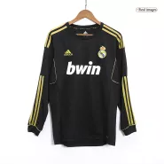 Real Madrid Away Retro Soccer Jersey Long Sleeve 2011/12 - thejerseys
