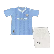Kid's Manchester City Home Jerseys Kit(Jersey+Shorts) 2023/24 - thejerseys