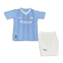 Kid's Manchester City Home Jerseys Kit(Jersey+Shorts) 2023/24 - thejerseys