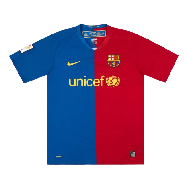 Barcelona Home Retro Soccer Jersey 2008/09 - thejerseys