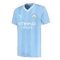 [Super Quailty] Men's Manchester City J.ALVAREZ #19 Home Soccer Jersey 2023/24 - Fans Version - thejerseys