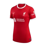 Women's Liverpool Home Soccer Jersey 2023/24 - thejerseys