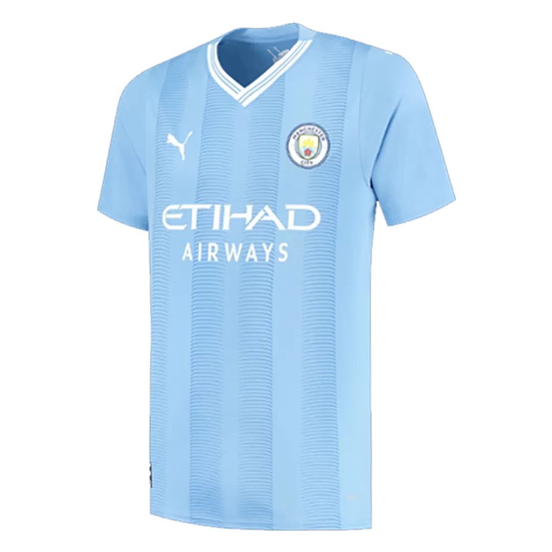 Men's Manchester City Home Soccer Jersey 2023/24 - Fans Version