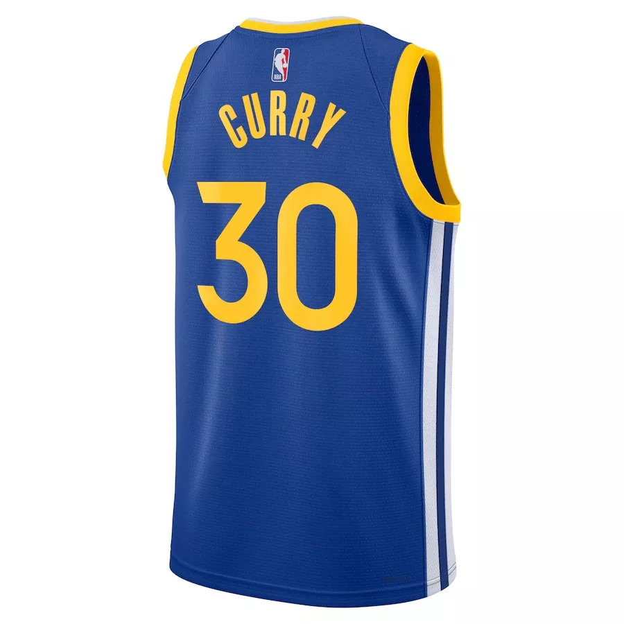 Youth Golden State Warriors Stephen Curry #30 Swingman Jersey 2022/23 - Icon Edition - thejerseys