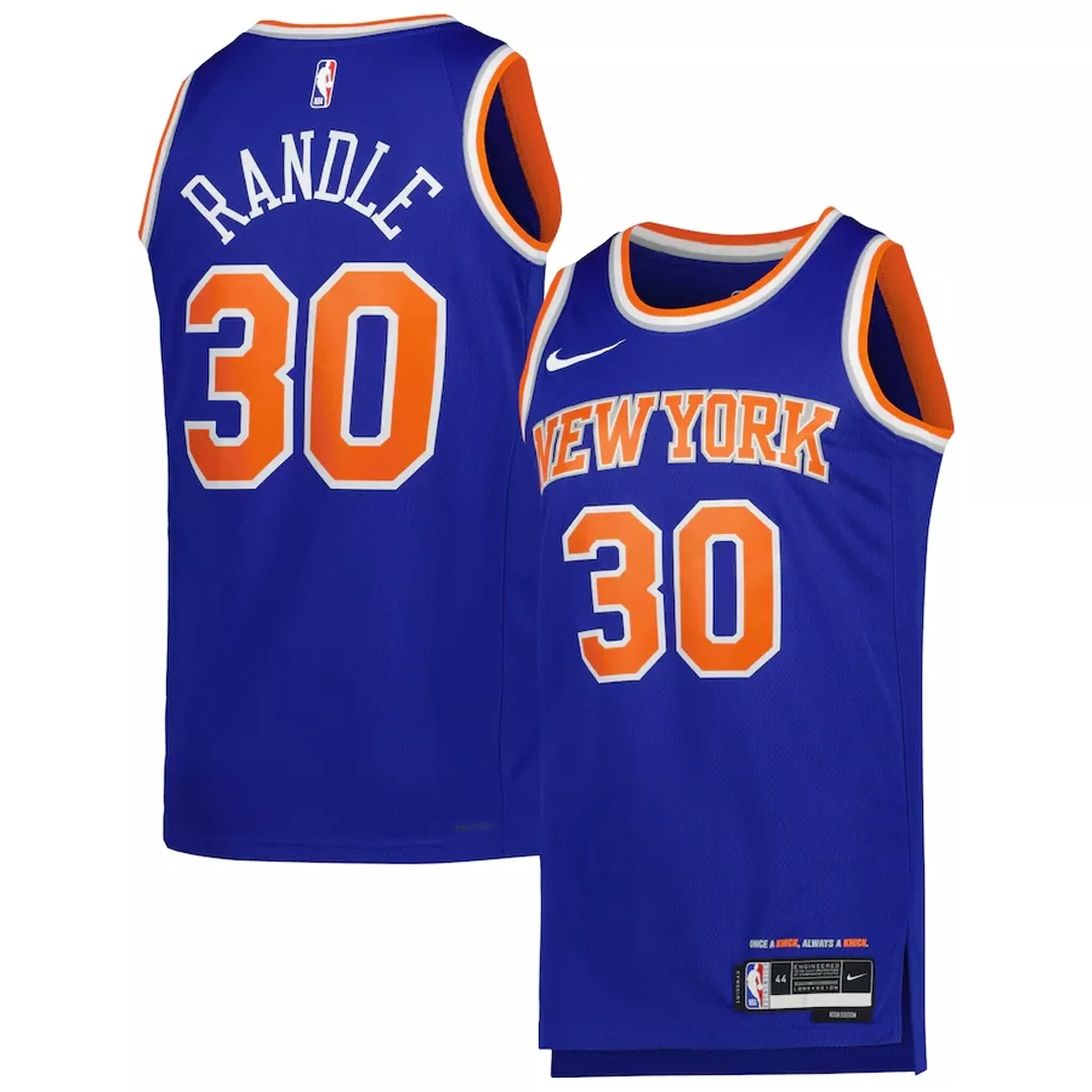 Men's New York Knicks Julius Randle #30 Blue Swingman Jersey 2022/23 - Icon Edition