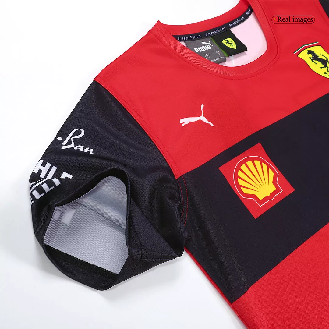 Scuderia Ferrari  F1 Racing Team T-Shirt #16 Red 2022 - thejerseys