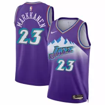 Utah Jazz Lauri Markkanen #23 Nike Purple 2022/23 Swingman NBA Jersey - Classic Edition - thejerseys