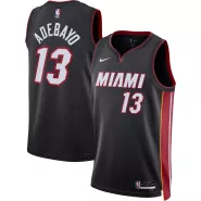 Men's Miami Heat Bam Adebayo #13 Black Swingman Jersey 2022/23 - Icon Edition - thejerseys