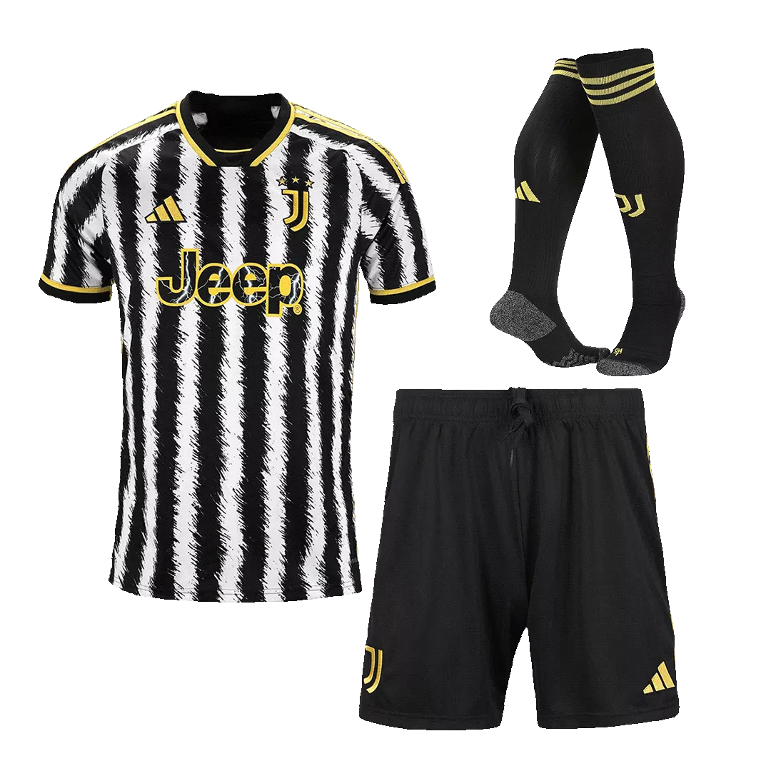 Kid's Juventus Home Jerseys Full Kit 2023/24