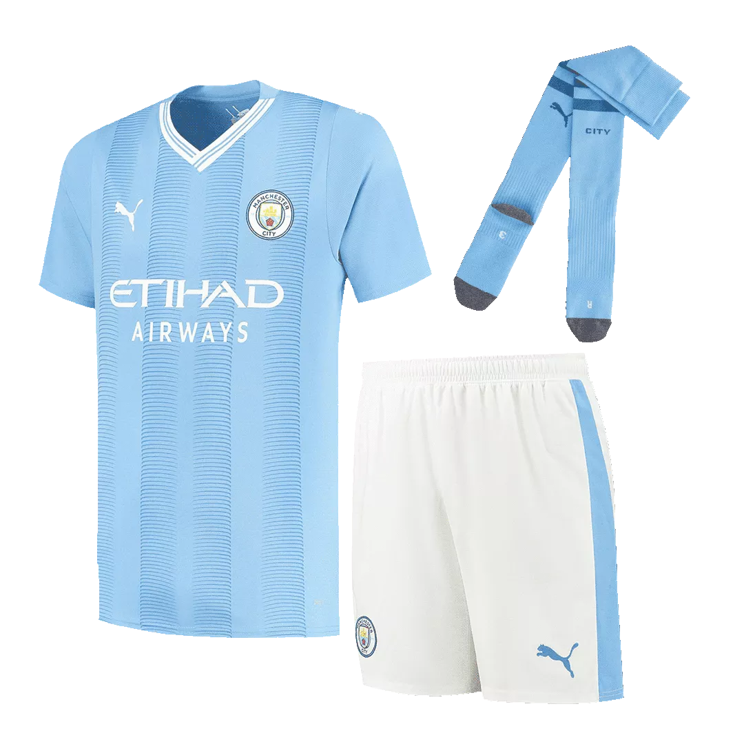 Men's Manchester City Home Jersey Full Kit 2023/24