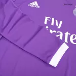 Real Madrid Away Retro Long Sleeve Soccer Jersey 2016/17 - thejerseys