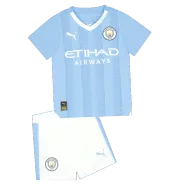 Kid's Manchester City Home Jerseys Kit(Jersey+Shorts) 2023/24 - thejerseys