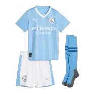 Kid's Manchester City Home Jerseys Full Kit 2023/24 - thejerseys