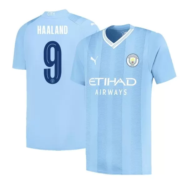 Men's Manchester City HAALAND #9 Home Soccer Jersey 2023/24 UCL - Fans Version - thejerseys