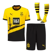 Men's Borussia Dortmund Home Jersey Full Kit 2023/24 - Fans Version - thejerseys