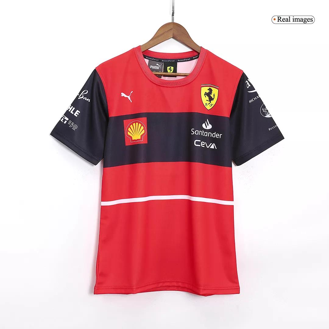 Scuderia Ferrari  F1 Racing Team T-Shirt #16 Red 2022 - thejerseys